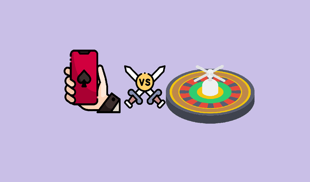 onlinecasino vs landbaserat casino