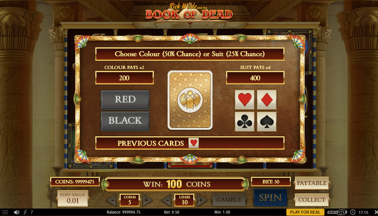 book of dead - symbol in the free spins