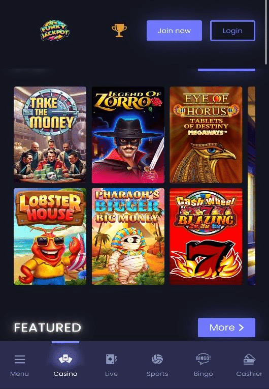 Sign Up Process at FunkyJackpot