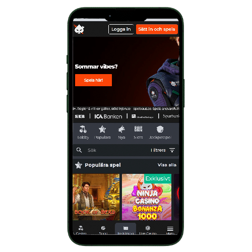 Ninja casino mobil