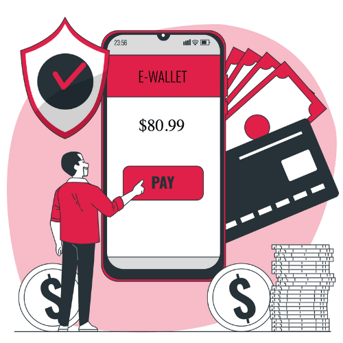 e wallet vector illustration bestcasino