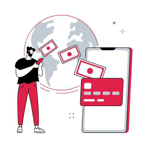 Receive funds Illustration