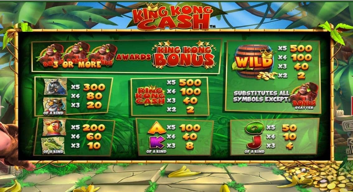 King Kong Cash Symbols