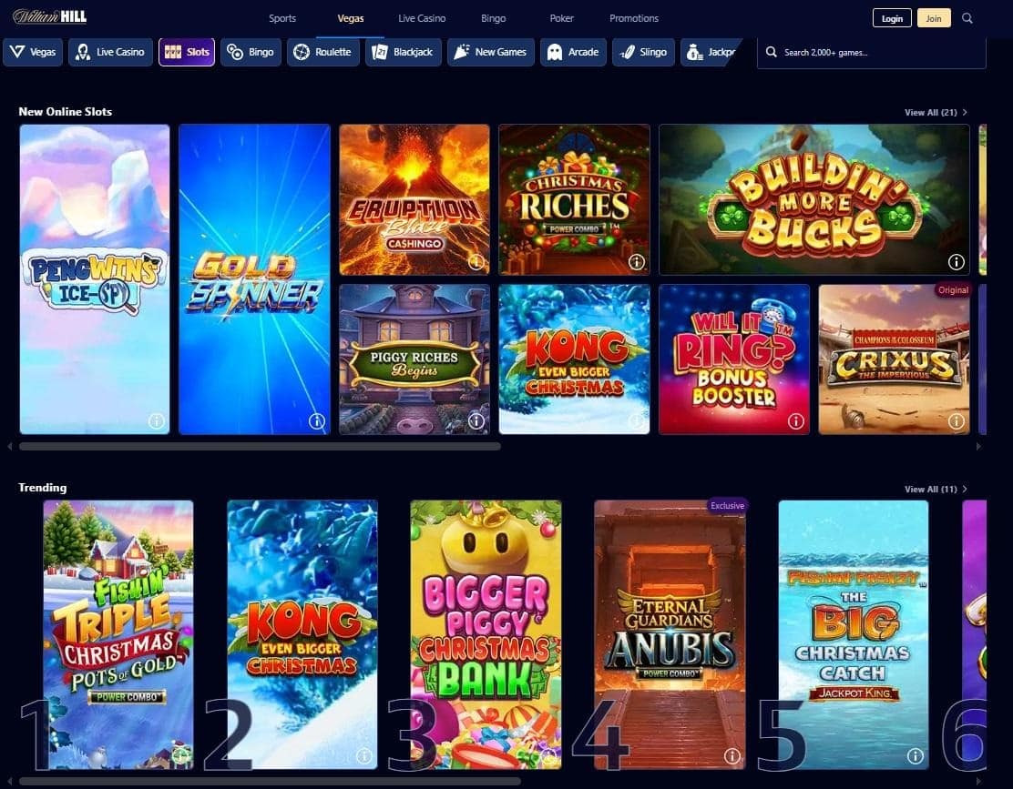 William Hill Slots and Jackpot Games