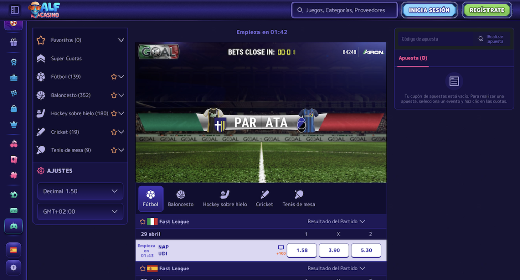 Alf Casino deportes