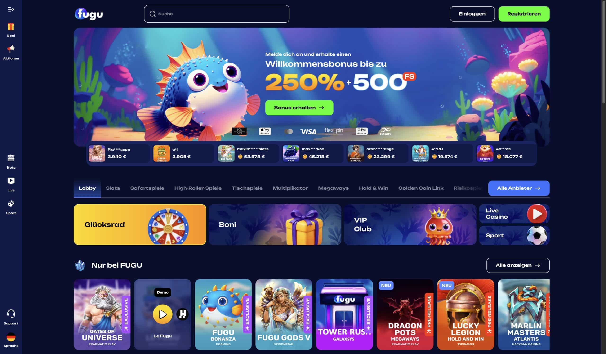 Fugu Casino Rezension