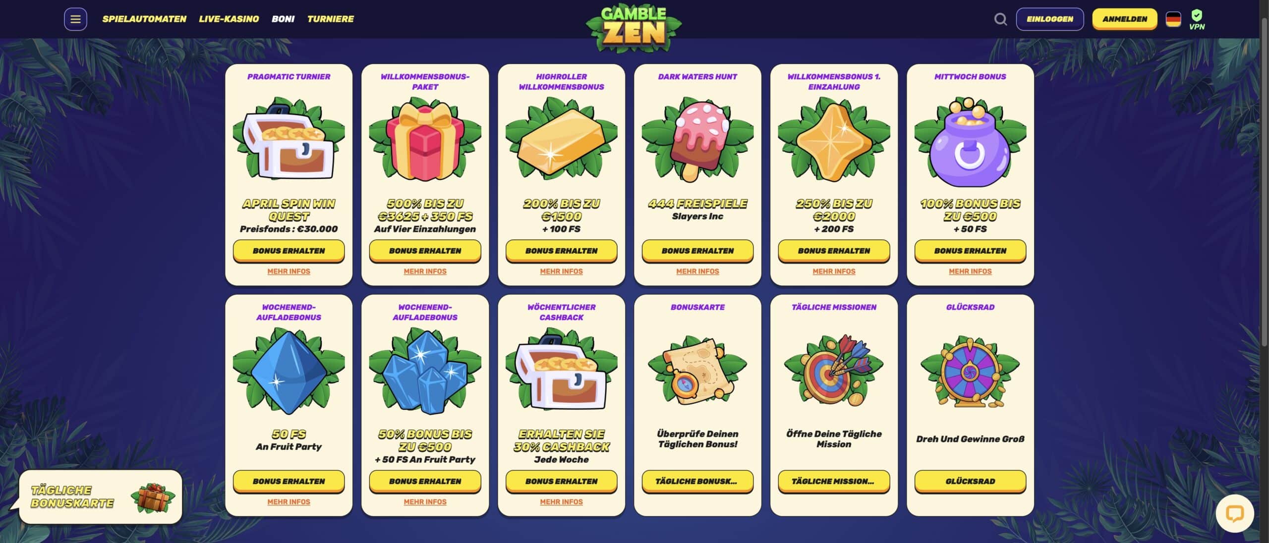 Gamblezen Casino Boni