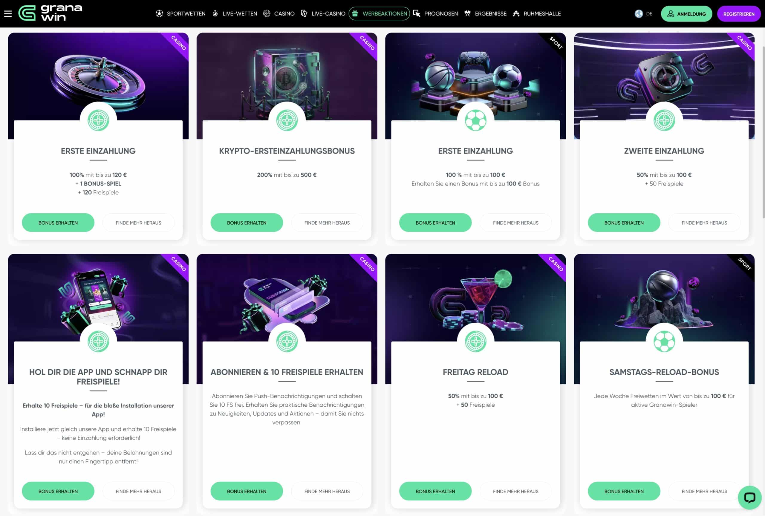 Granawin Casino Boni