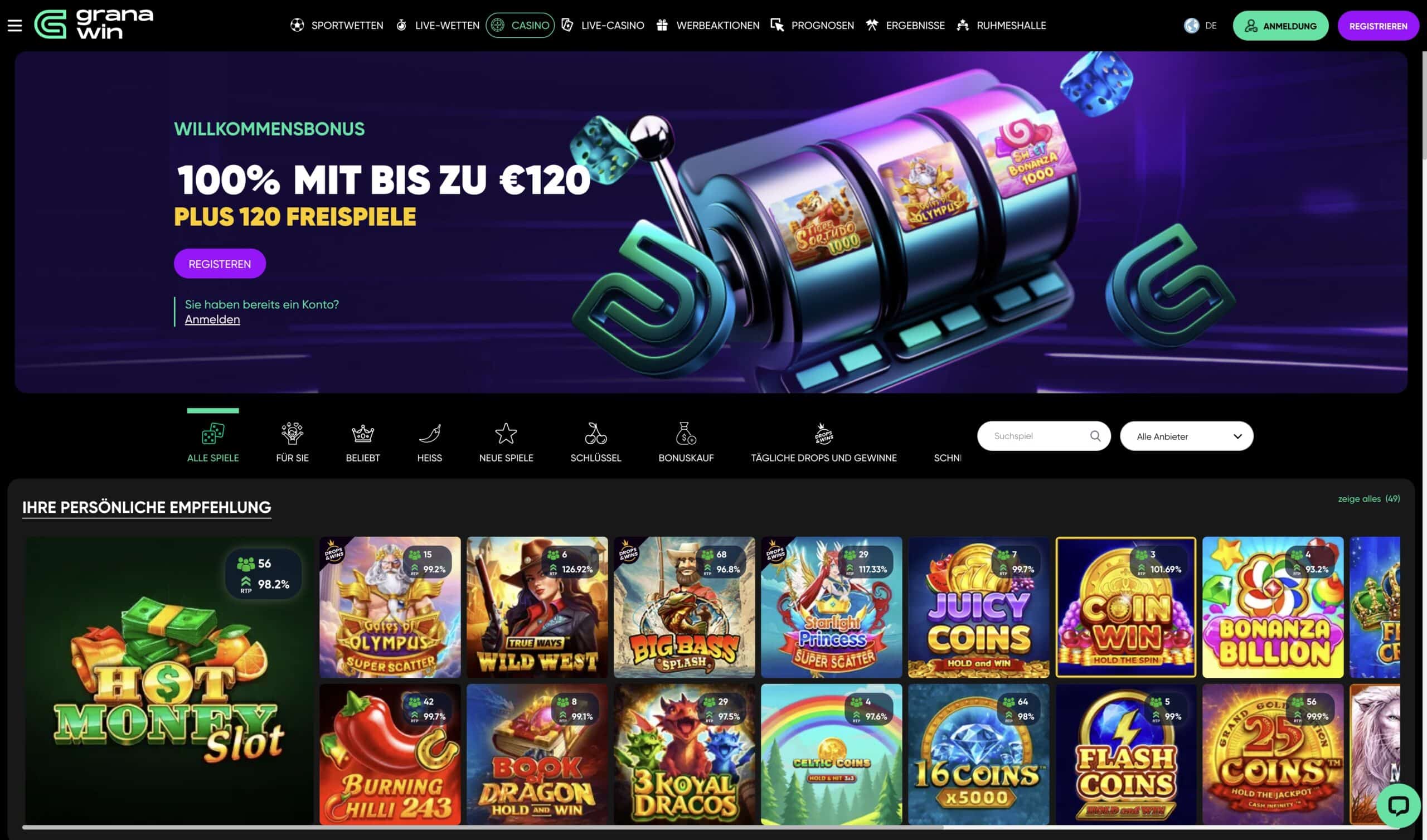Granawin Casino Rezension