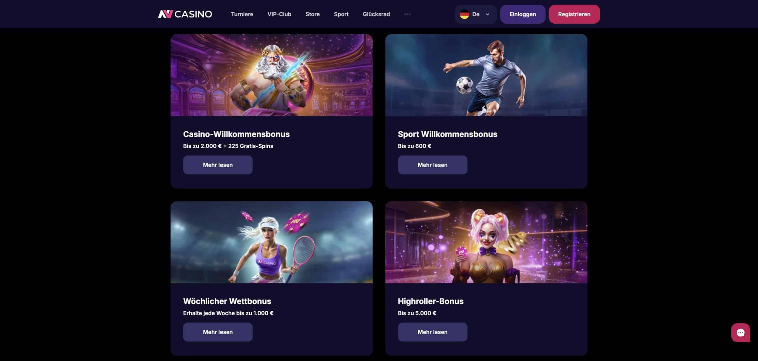 NV Casino Bonusangebote