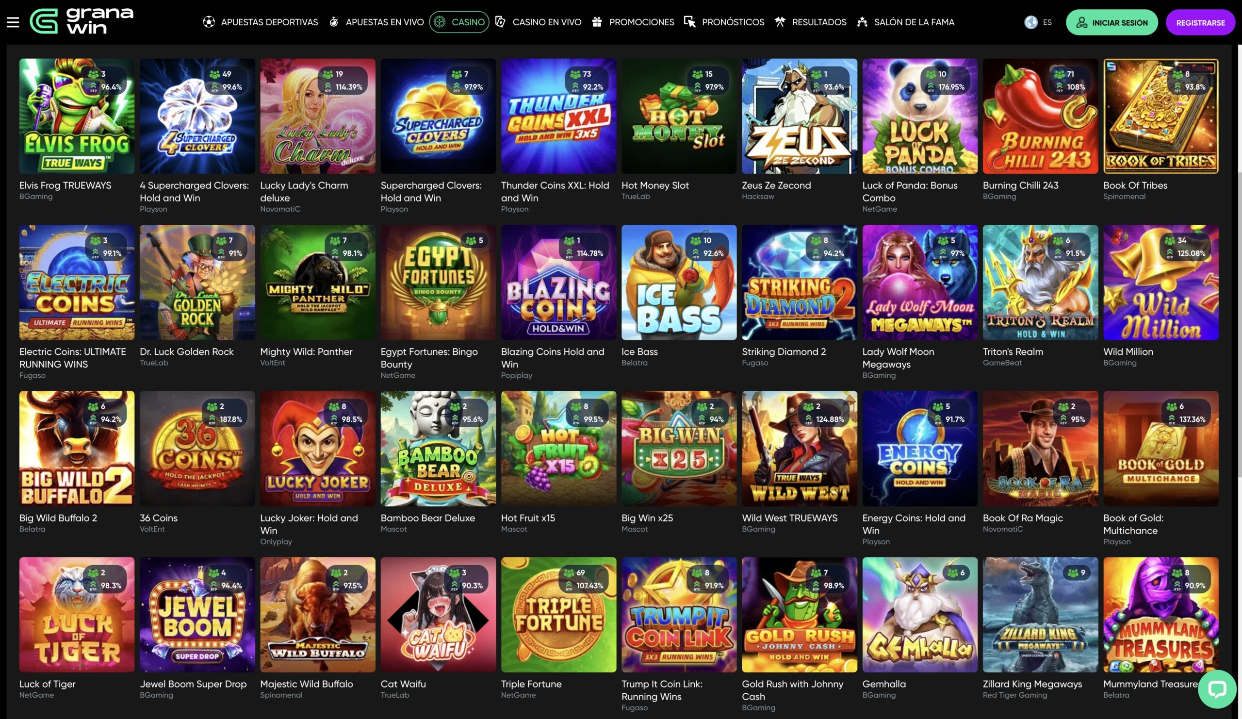 Selección de juegos de Granawin