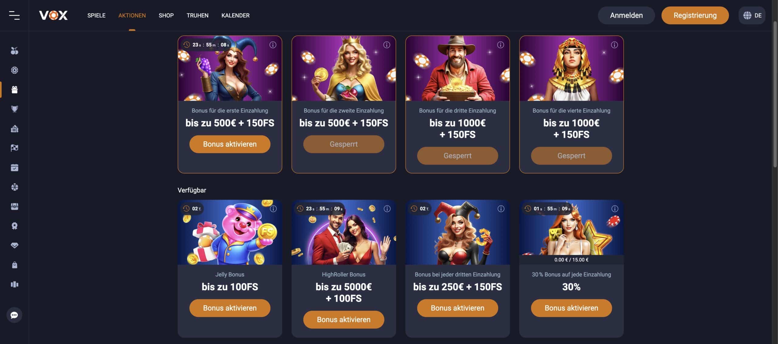 Vox Casino-Bonus