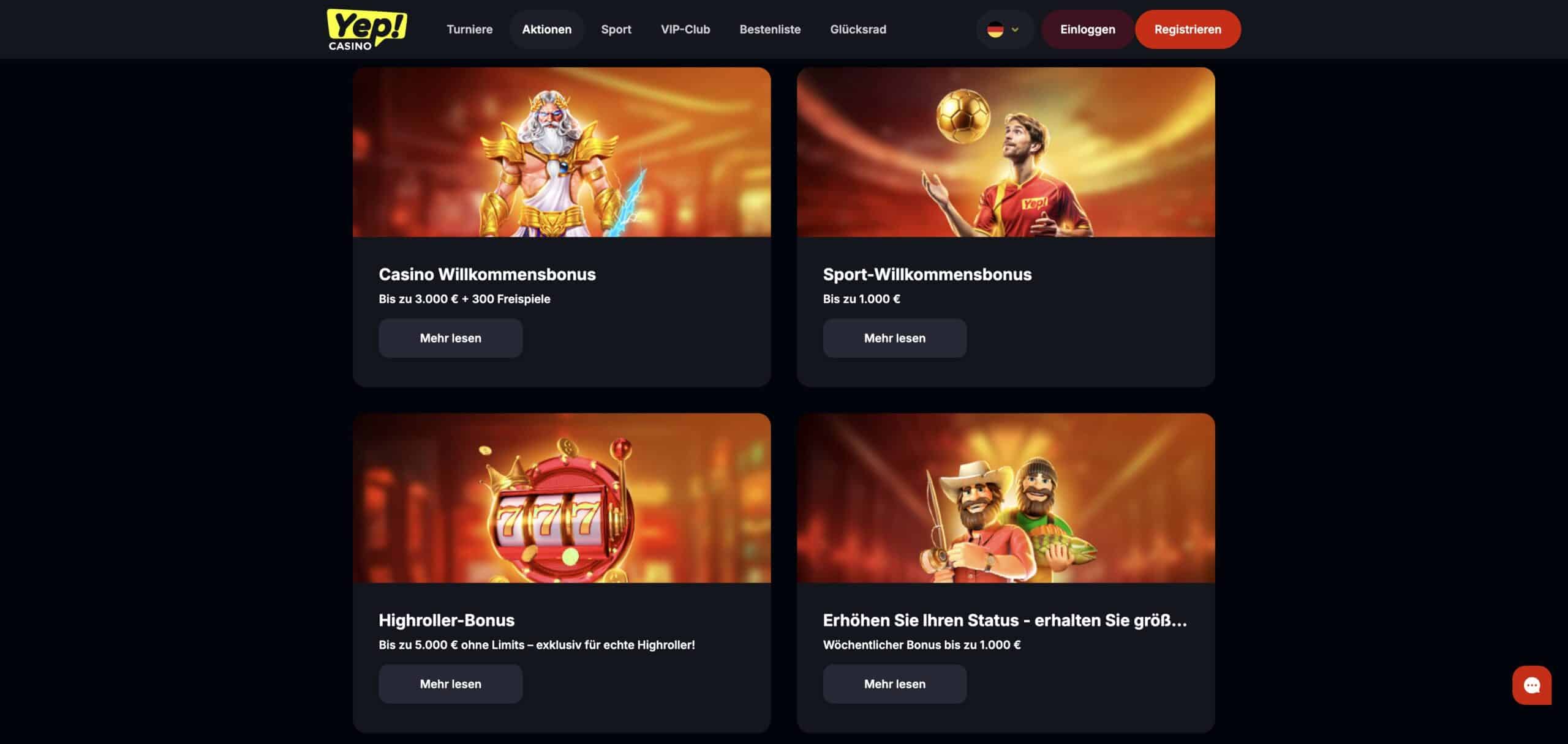 Yep Casino Bonusangebote