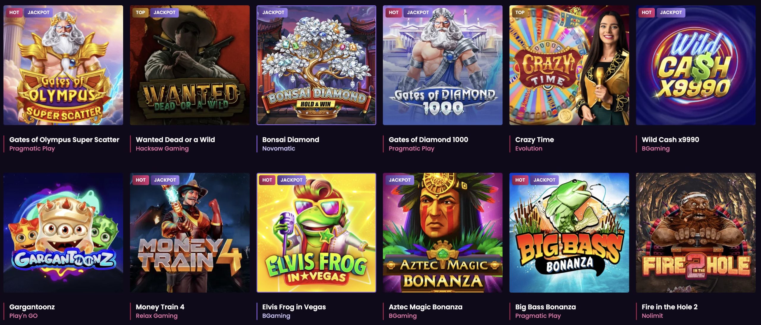 Vegas Now casino games